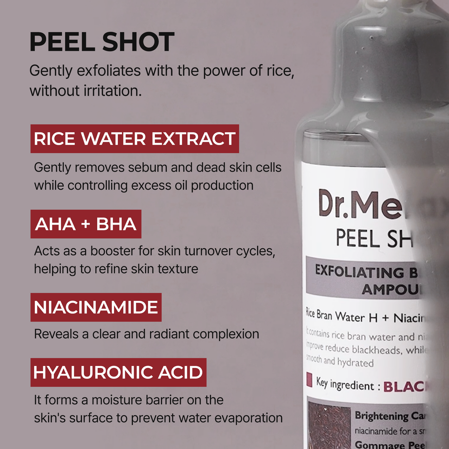 Peel Shot Glow Black Rice Ampoule